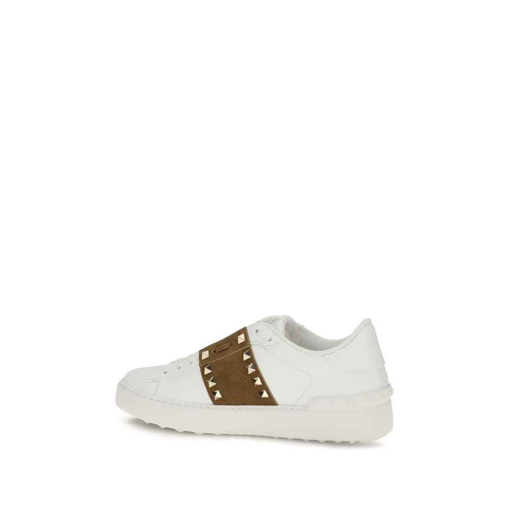 Valentino Garavani White Calf Leather Bos Taurus Sneakers | Regal Royce