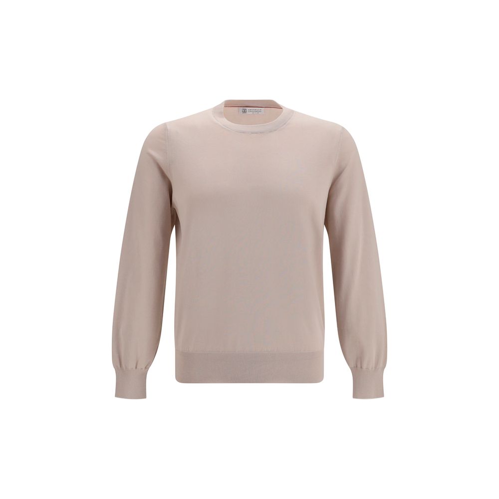 Brunello Cucinelli Beige Cotton Sweatshirt | Regal Royce