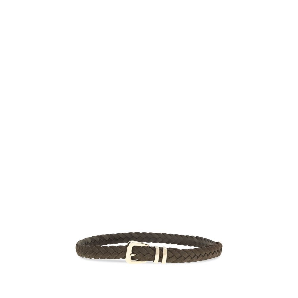 Brunello Cucinelli Brown Calf Leather Bos Taurus Regular Belt | Regal Royce
