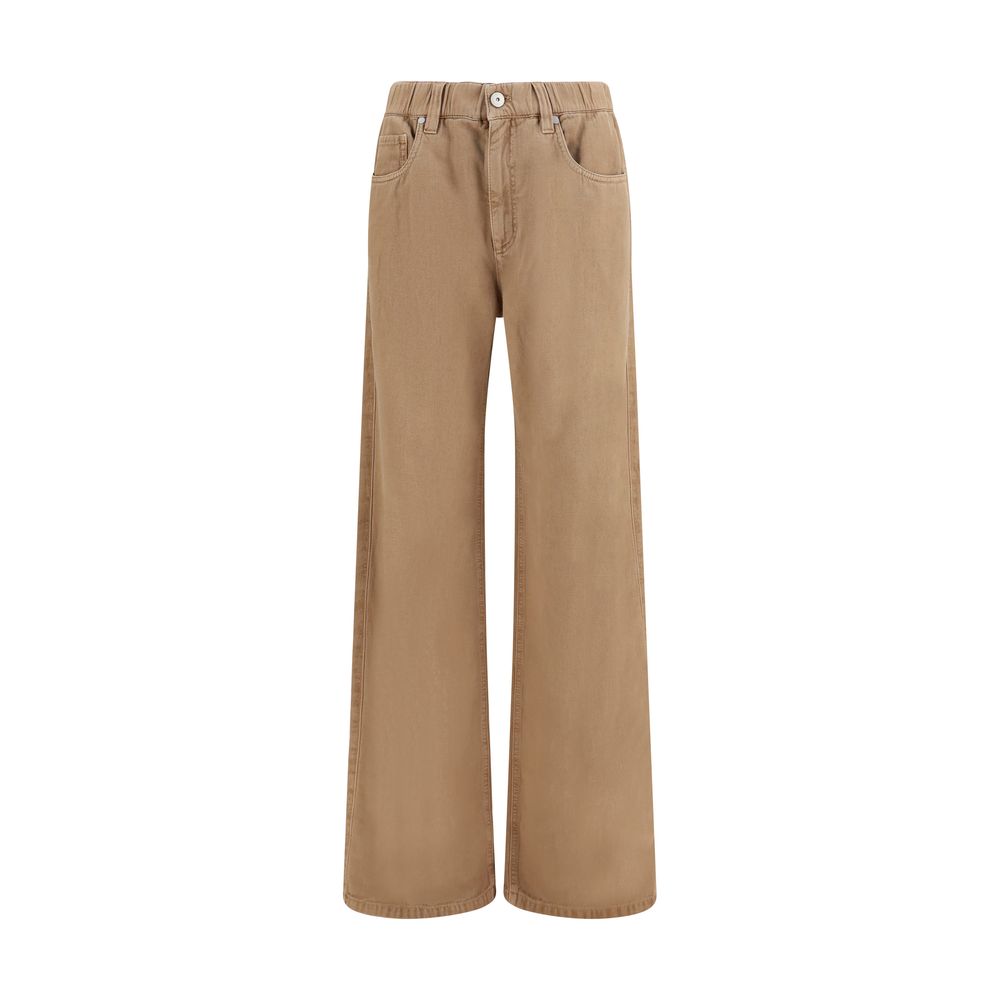 Brunello Cucinelli Beige Cotton Jeans Denim | Regal Royce