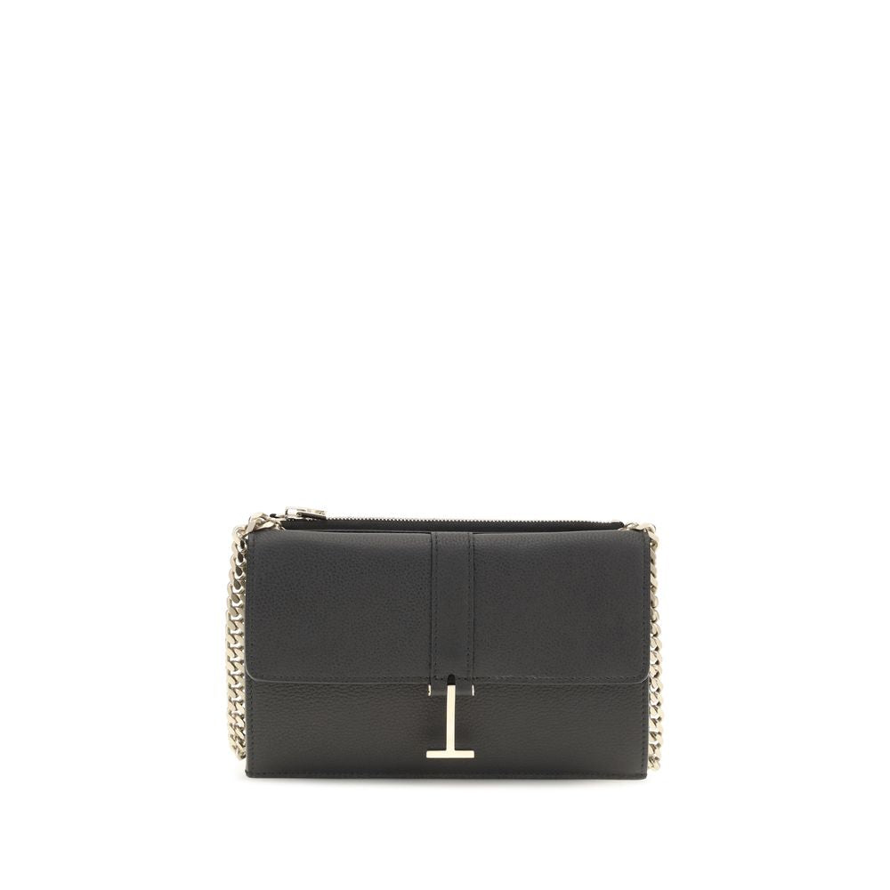 Tom Ford Black Calf Leather Bos Taurus Shoulder Bag | Regal Royce