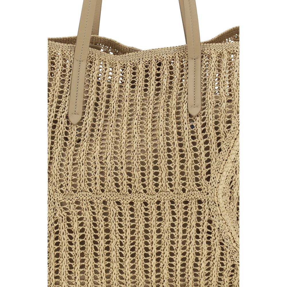 Brunello Cucinelli Beige Raffia Handbag | Regal Royce