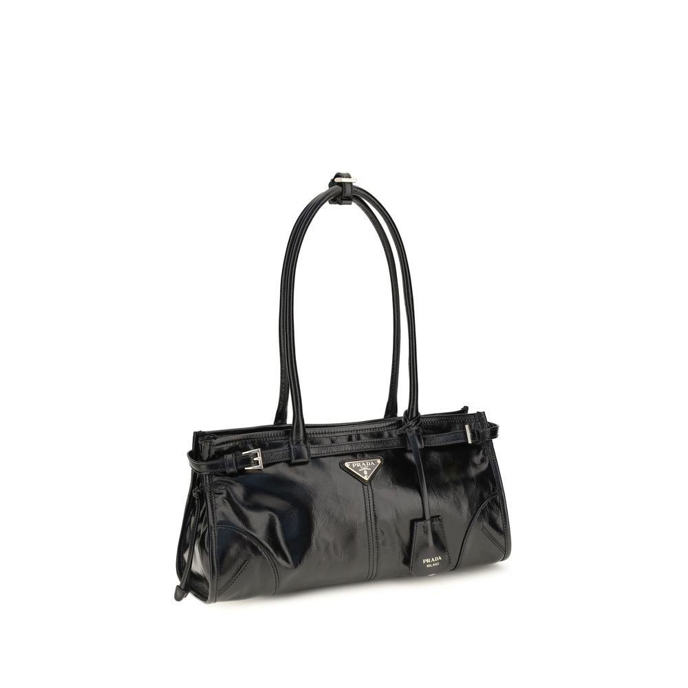Prada Black Calf Leather Bos Taurus Handbag | Regal Royce