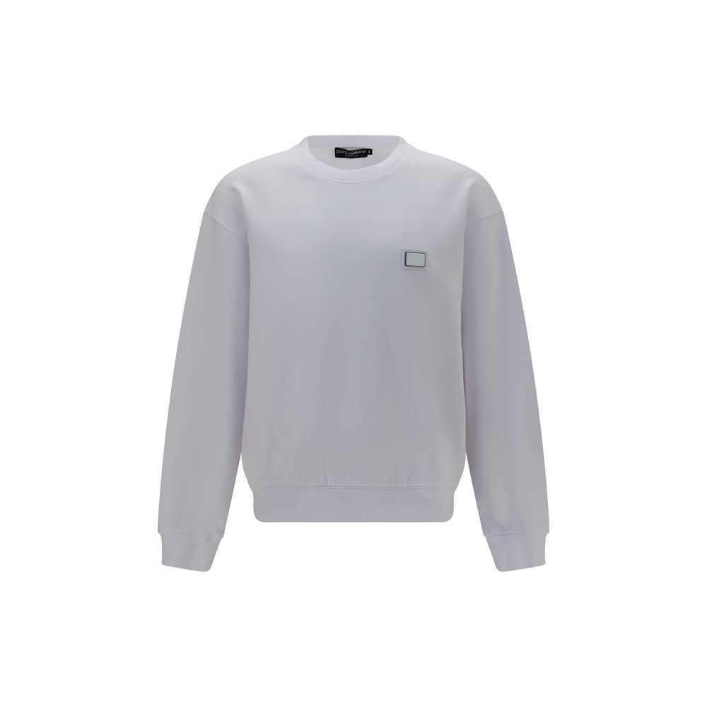 Dolce & Gabbana White Cotton Sweatshirt | Regal Royce