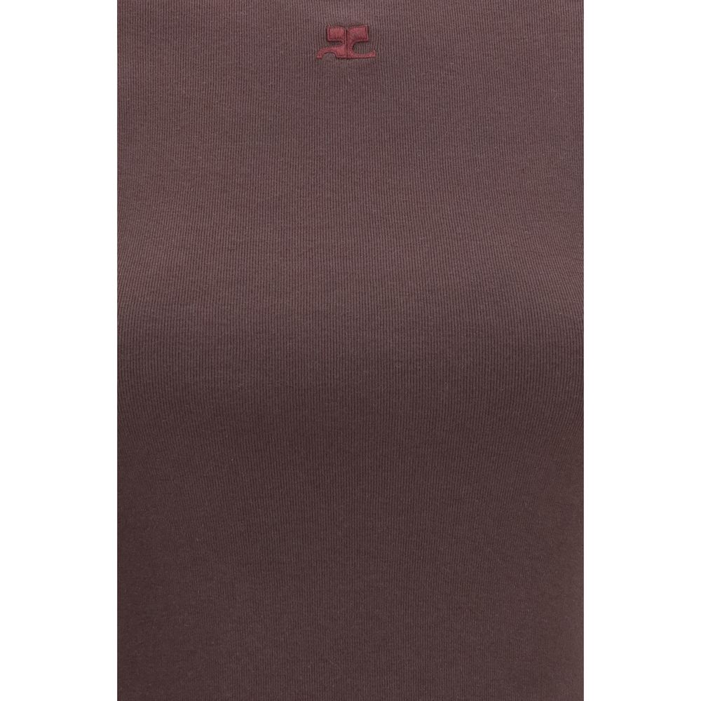 Courrèges Brown Cotton T-Shirt | Regal Royce