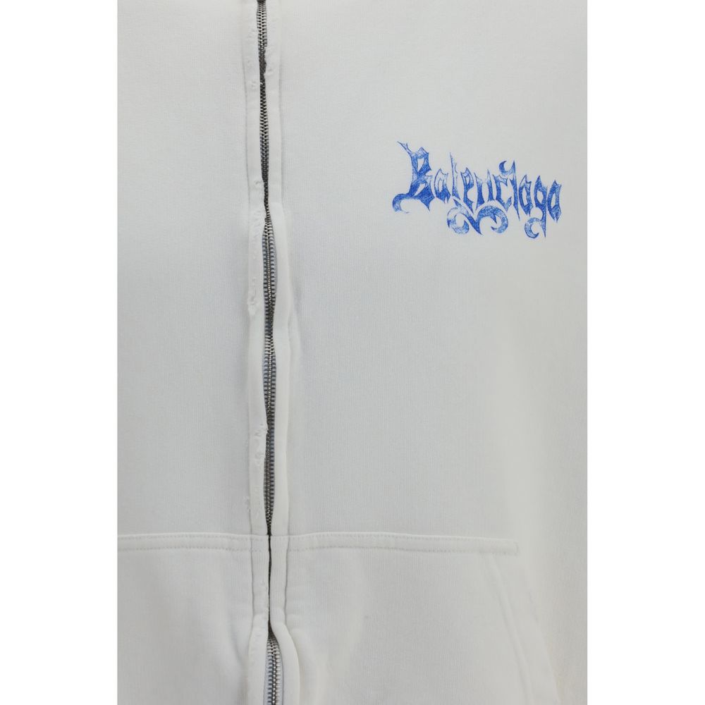 Balenciaga White Cotton Sweatshirt | Regal Royce