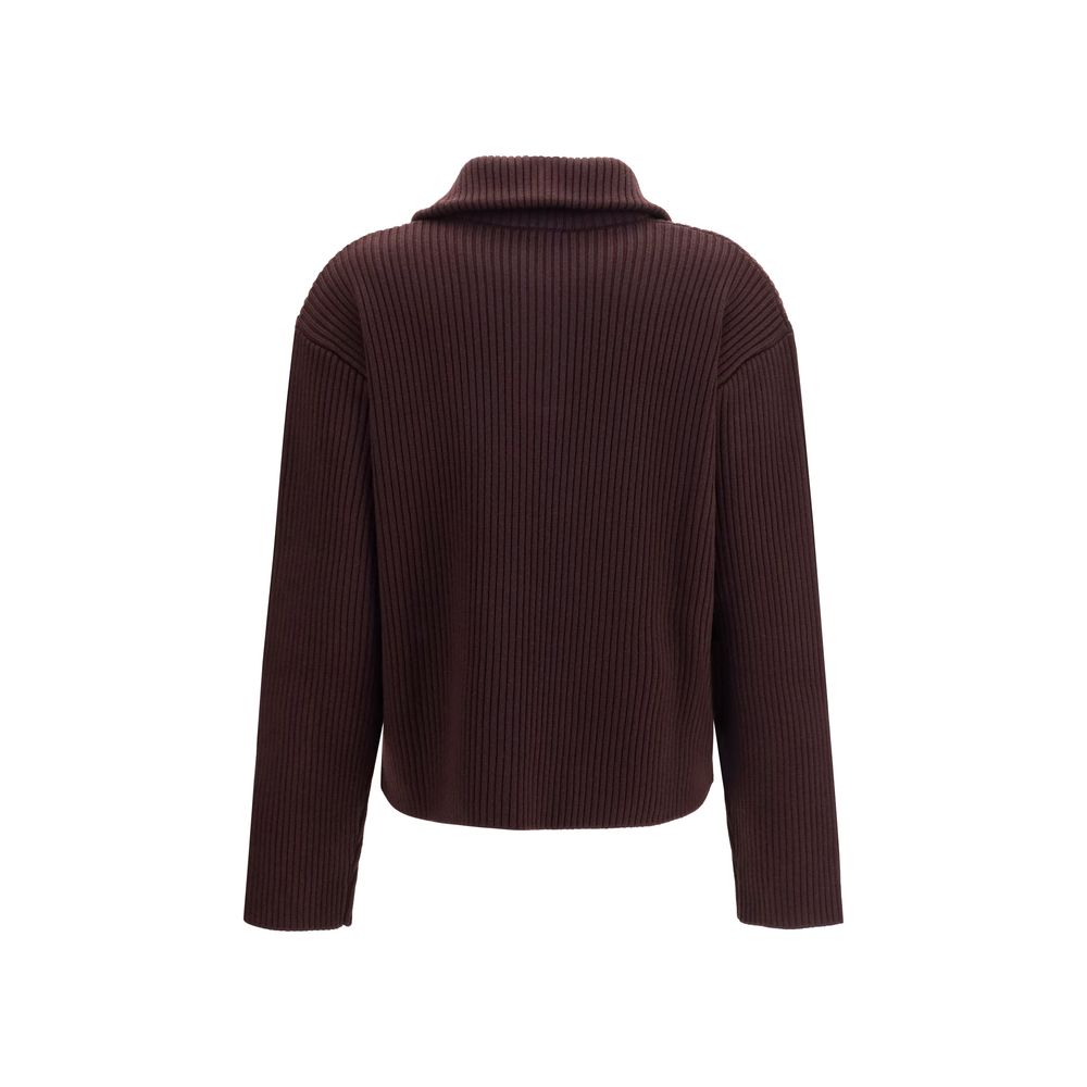 Courrèges Brown Wool Oves Aries Sweatshirt | Regal Royce