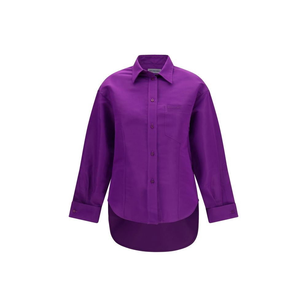 Balenciaga Purple Cotton Shirt | Regal Royce