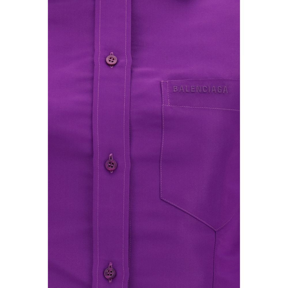 Balenciaga Purple Cotton Shirt | Regal Royce