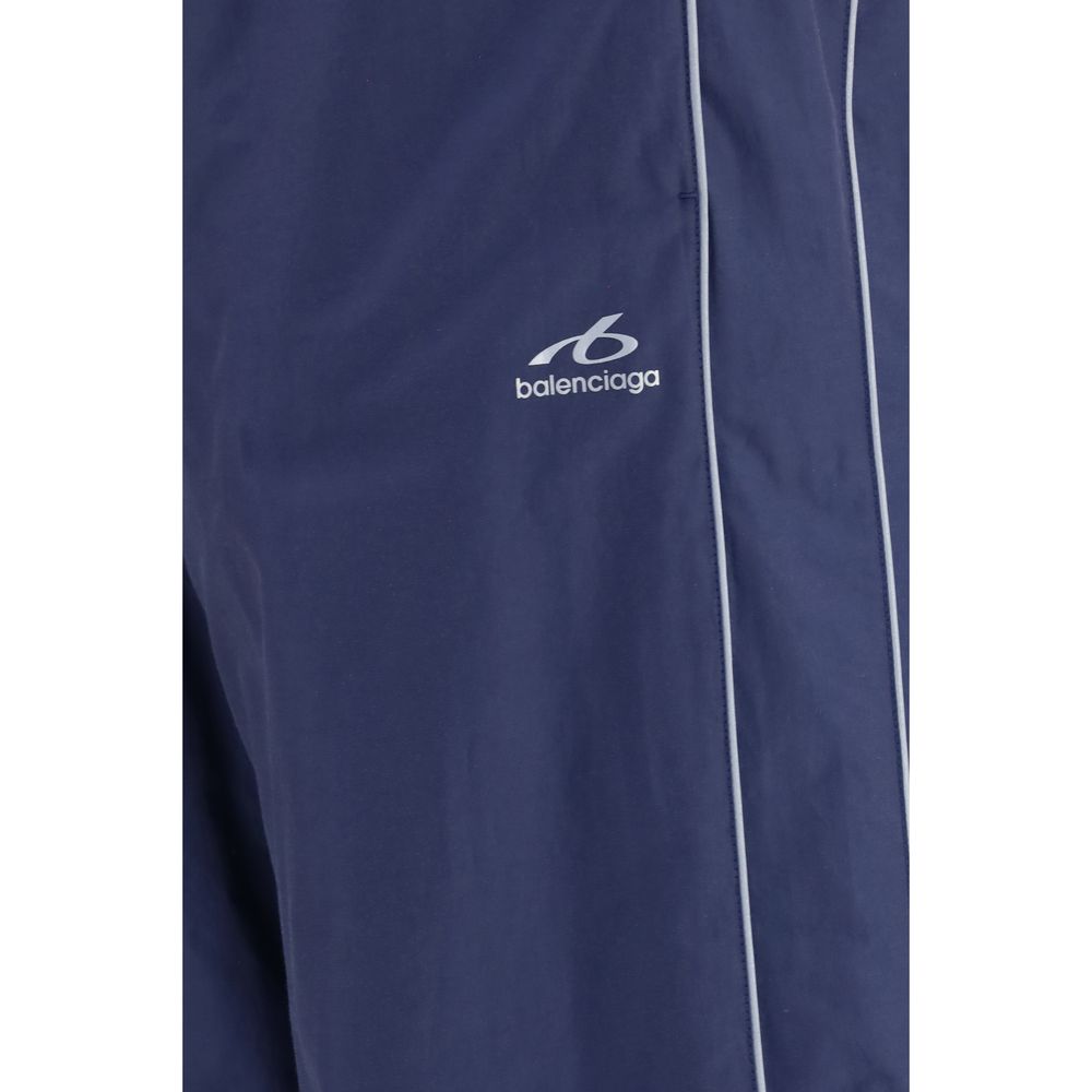 Balenciaga Blue Cotton Athletic Pants | Regal Royce