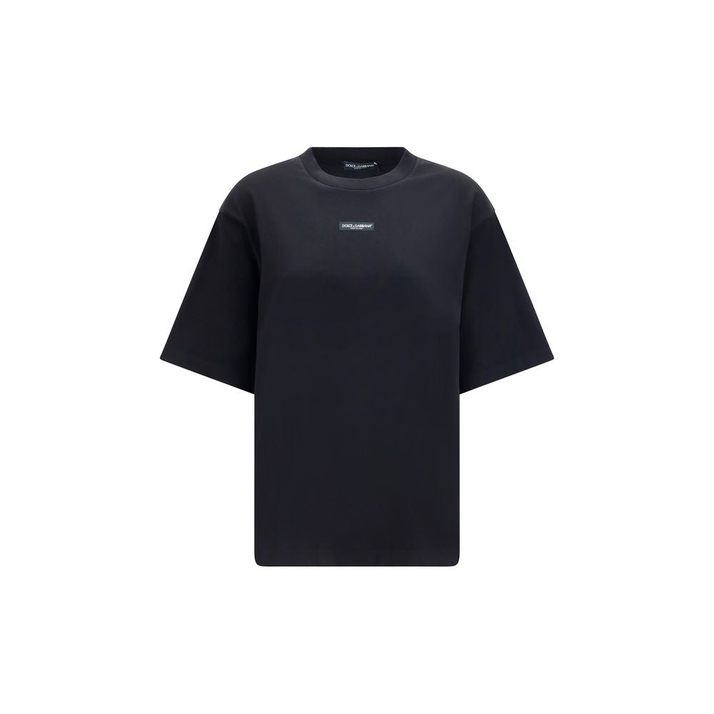 Dolce & Gabbana Black Cotton T-Shirt | Regal Royce