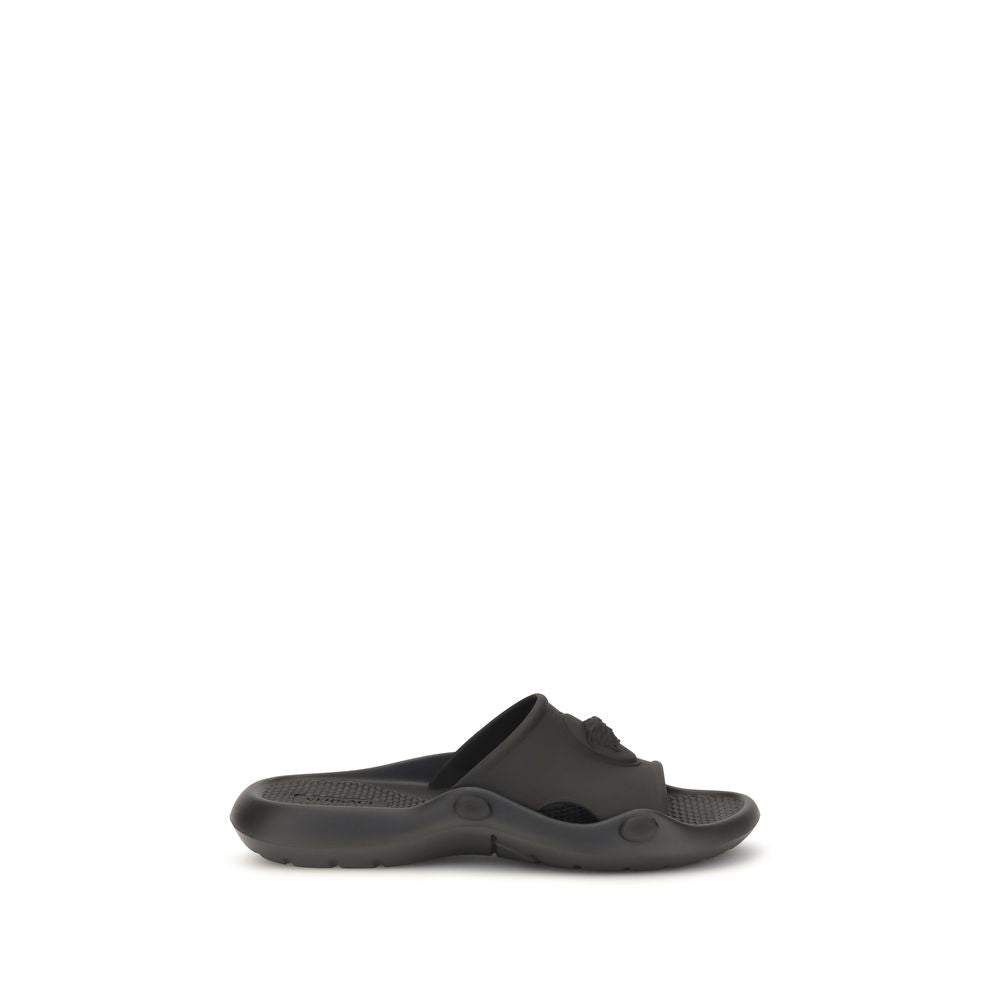 Versace Black Rubber Sandals | Regal Royce