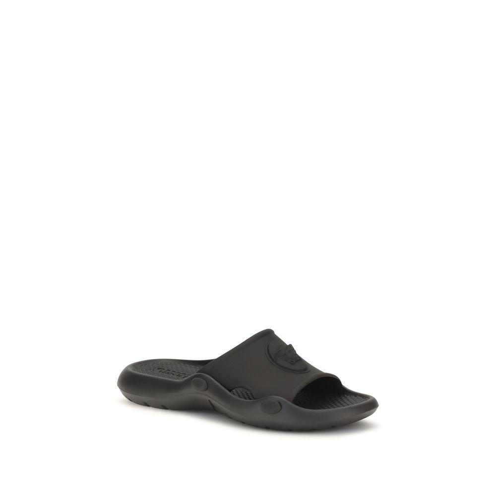 Versace Black Rubber Sandals | Regal Royce