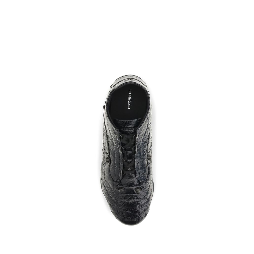 Balenciaga Black Calf Leather Bos Taurus Athletic Sneakers | Regal Royce