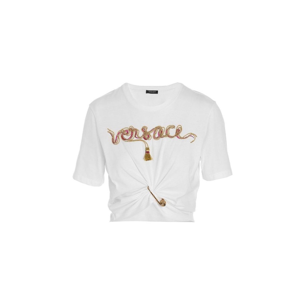 Versace White Cotton T-Shirt | Regal Royce