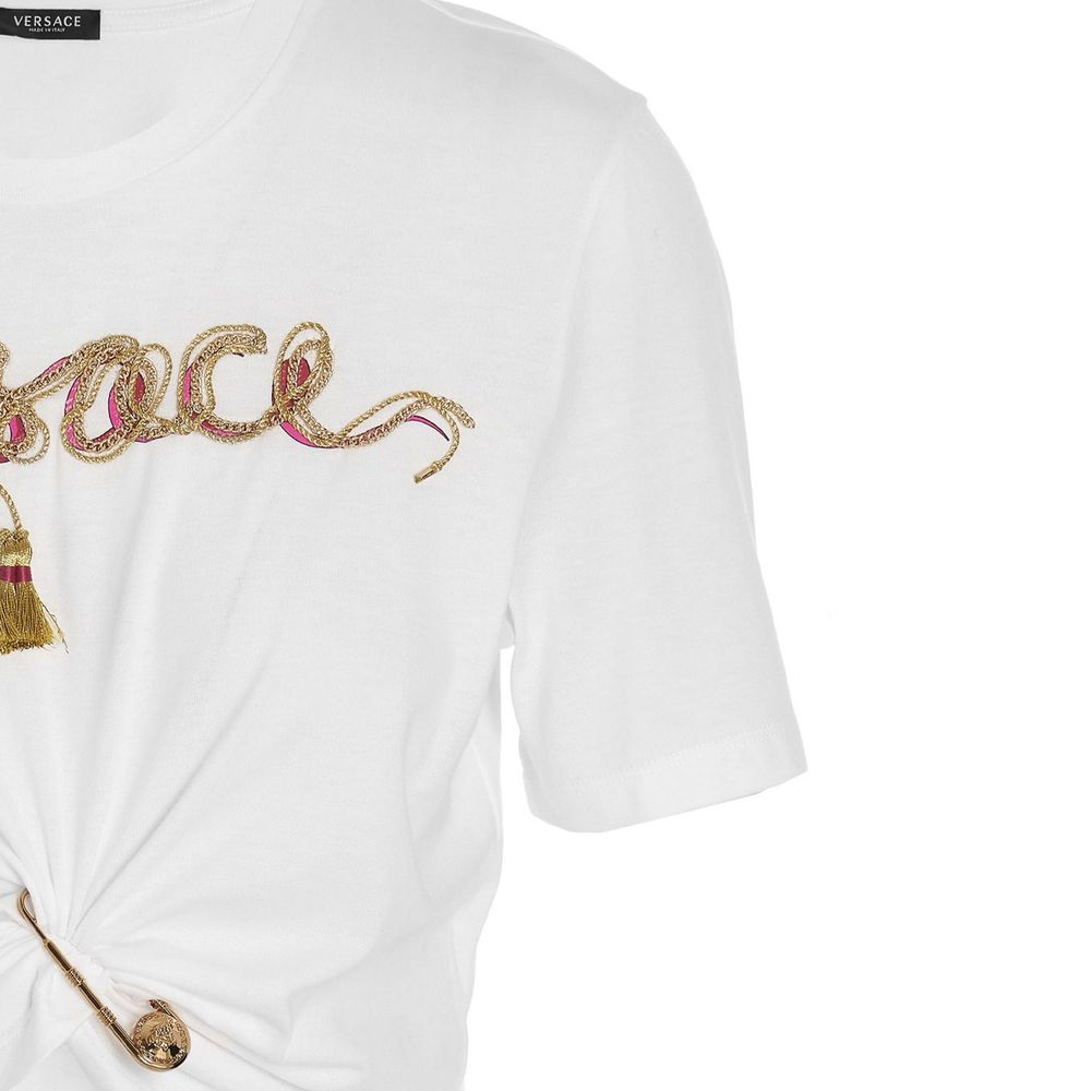 Versace White Cotton T-Shirt | Regal Royce
