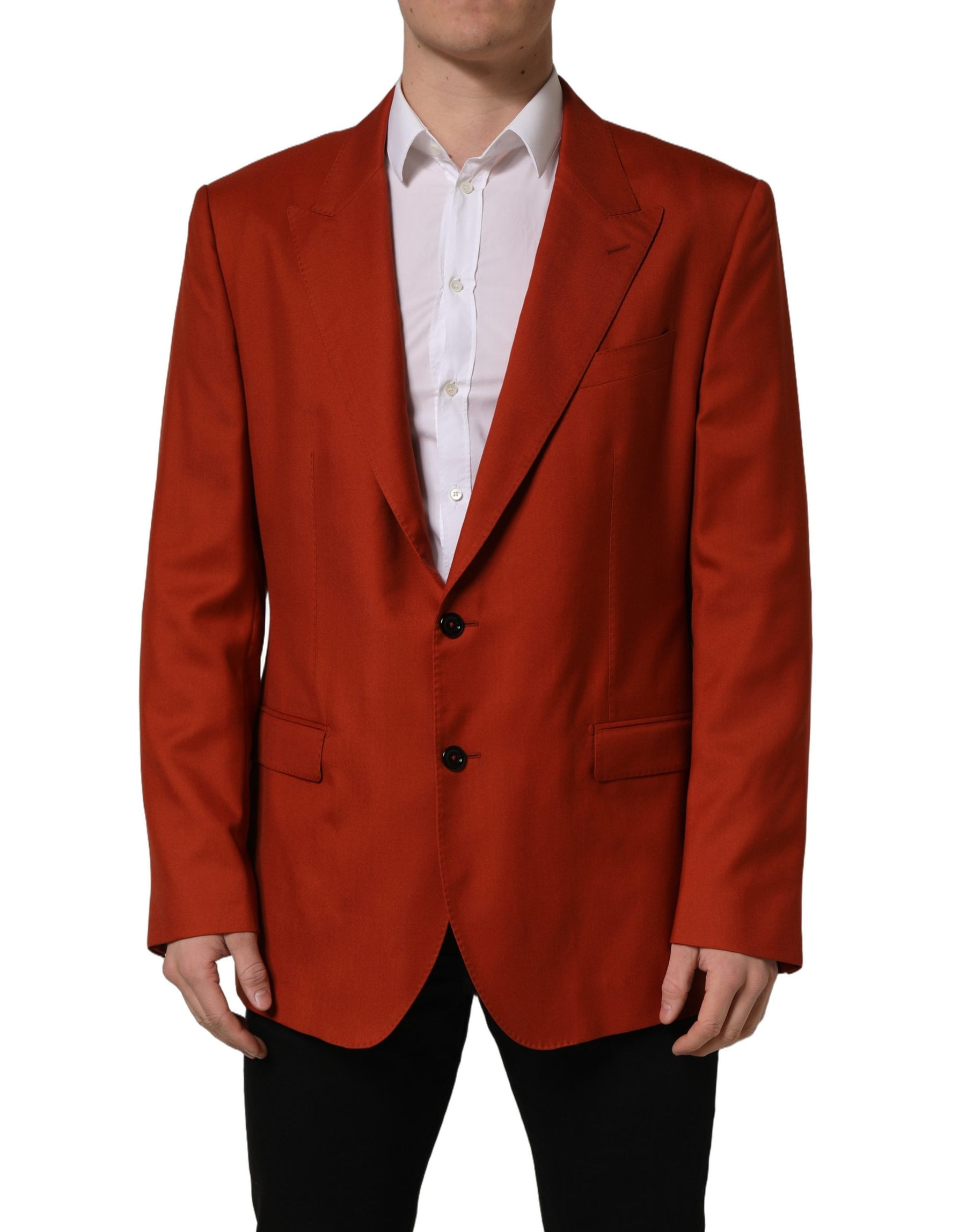 Dolce & Gabbana Red Cashmere Single Breasted Blazer Jacket | Regal Royce