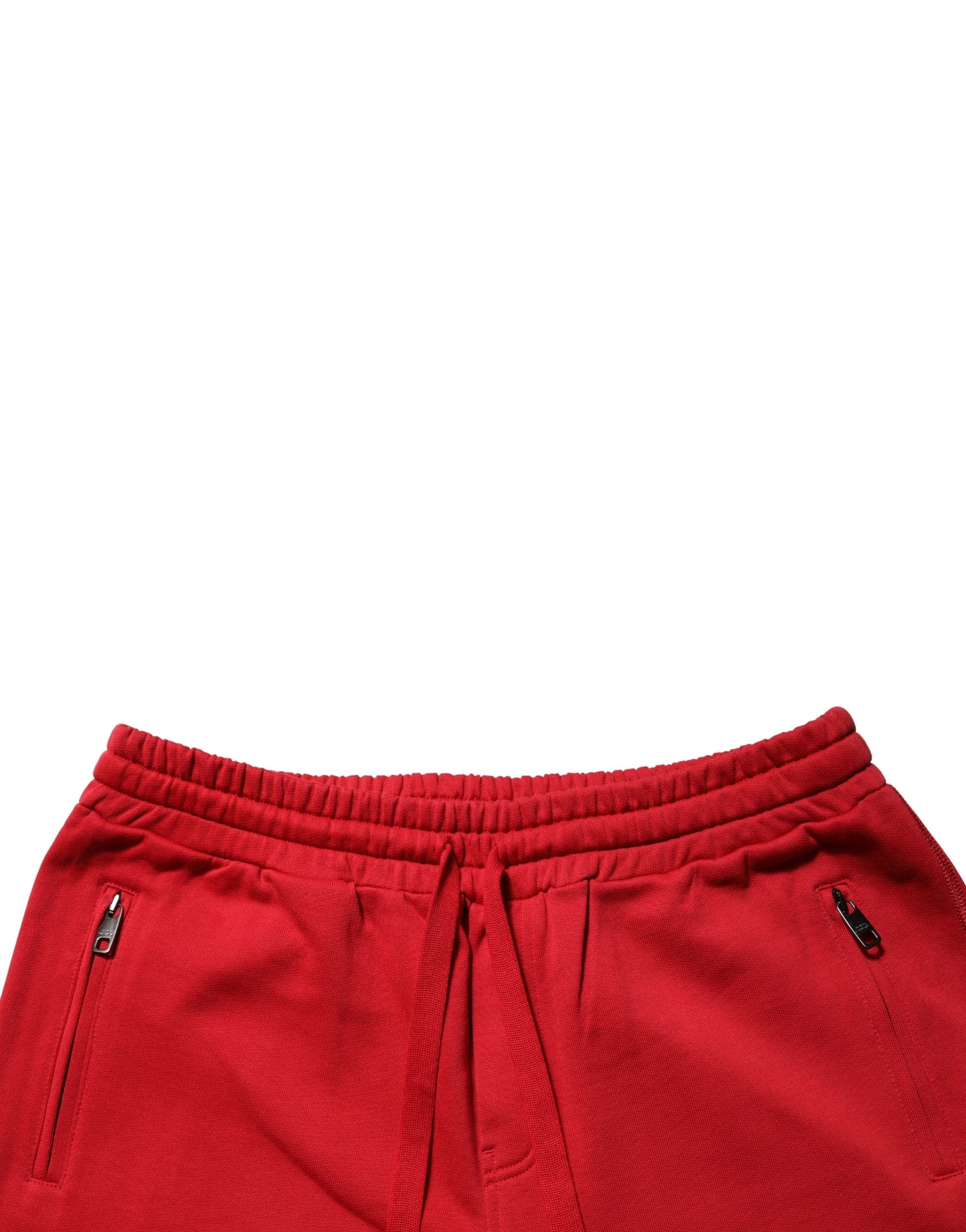 Dolce & Gabbana Red DG Logo Cotton Jogger Men Sweatpants Pants | Regal Royce