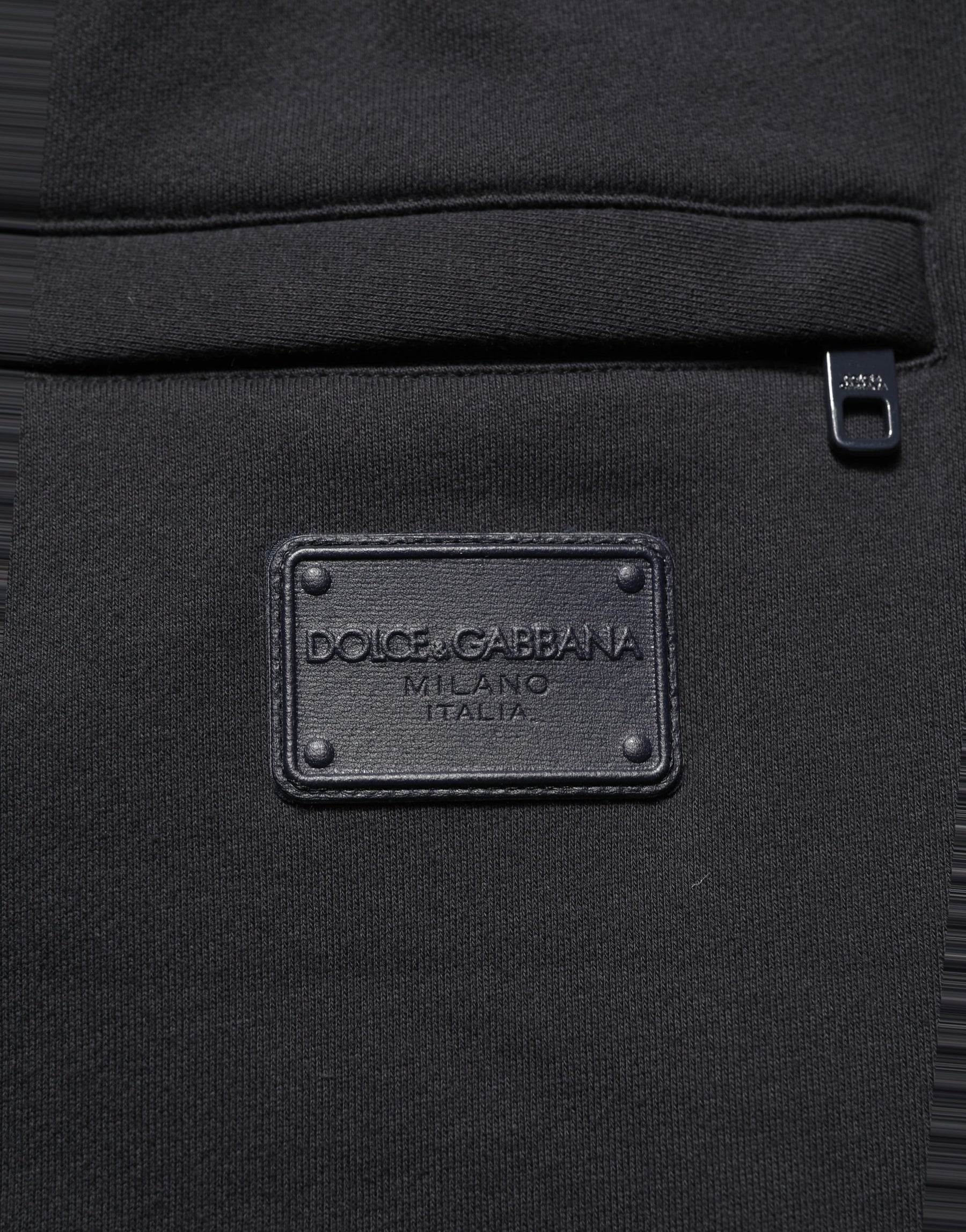 Dolce & Gabbana Black Drawstring Viscose Jogger Men Sweatpants Pants | Regal Royce
