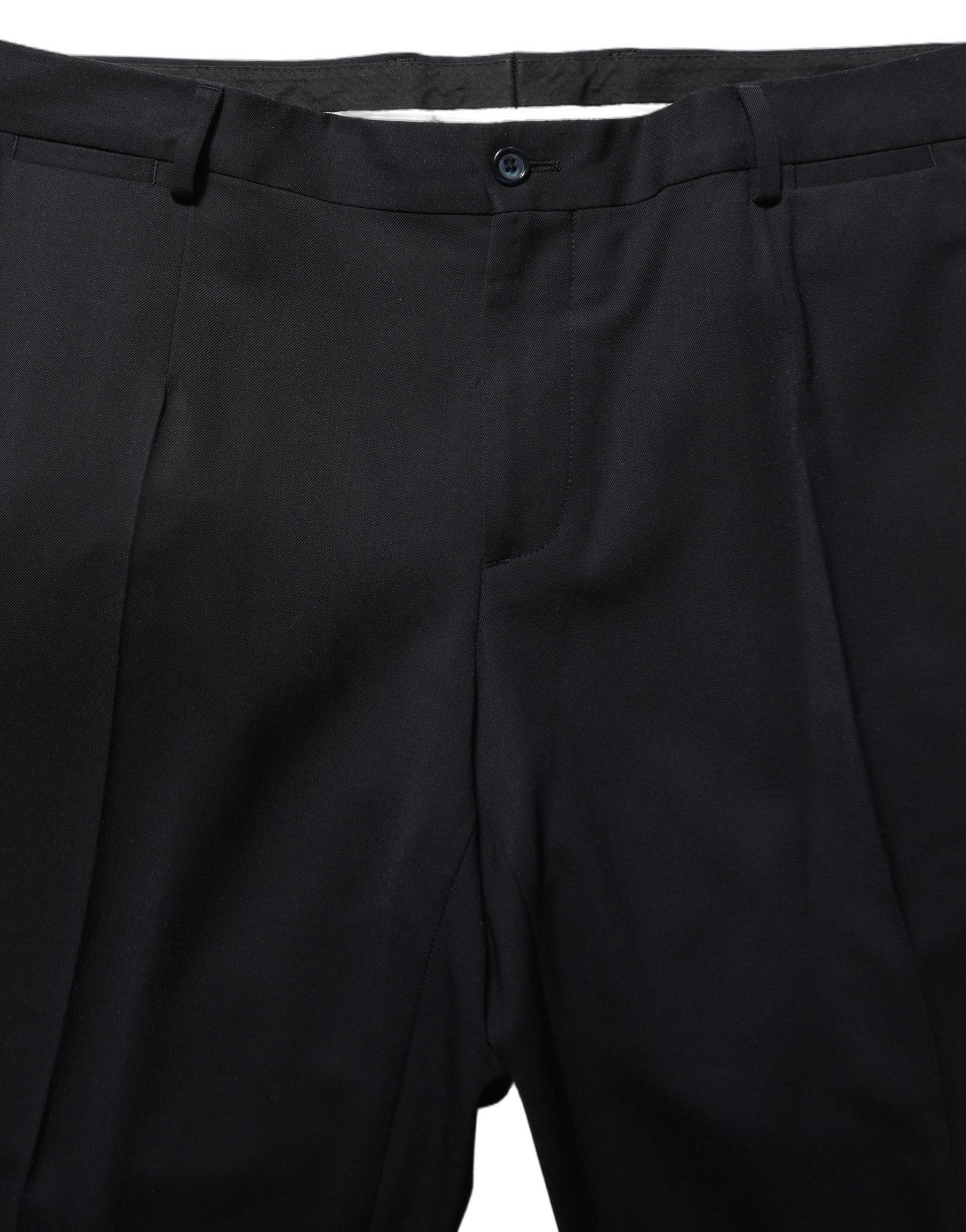 Dolce & Gabbana Black Wool Slim Fit Formal Men 2 Piece Suit | Regal Royce