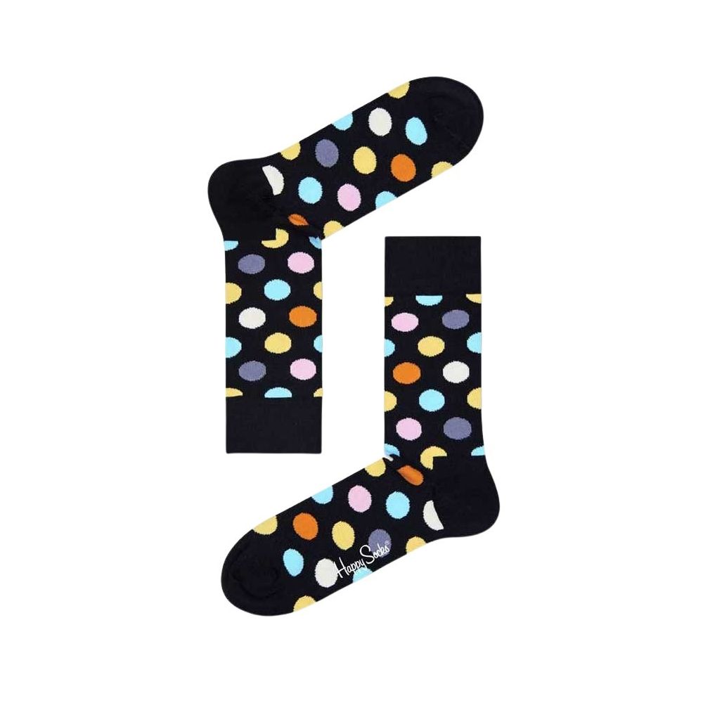 Happy Socks Black Cotton Socks | Regal Royce