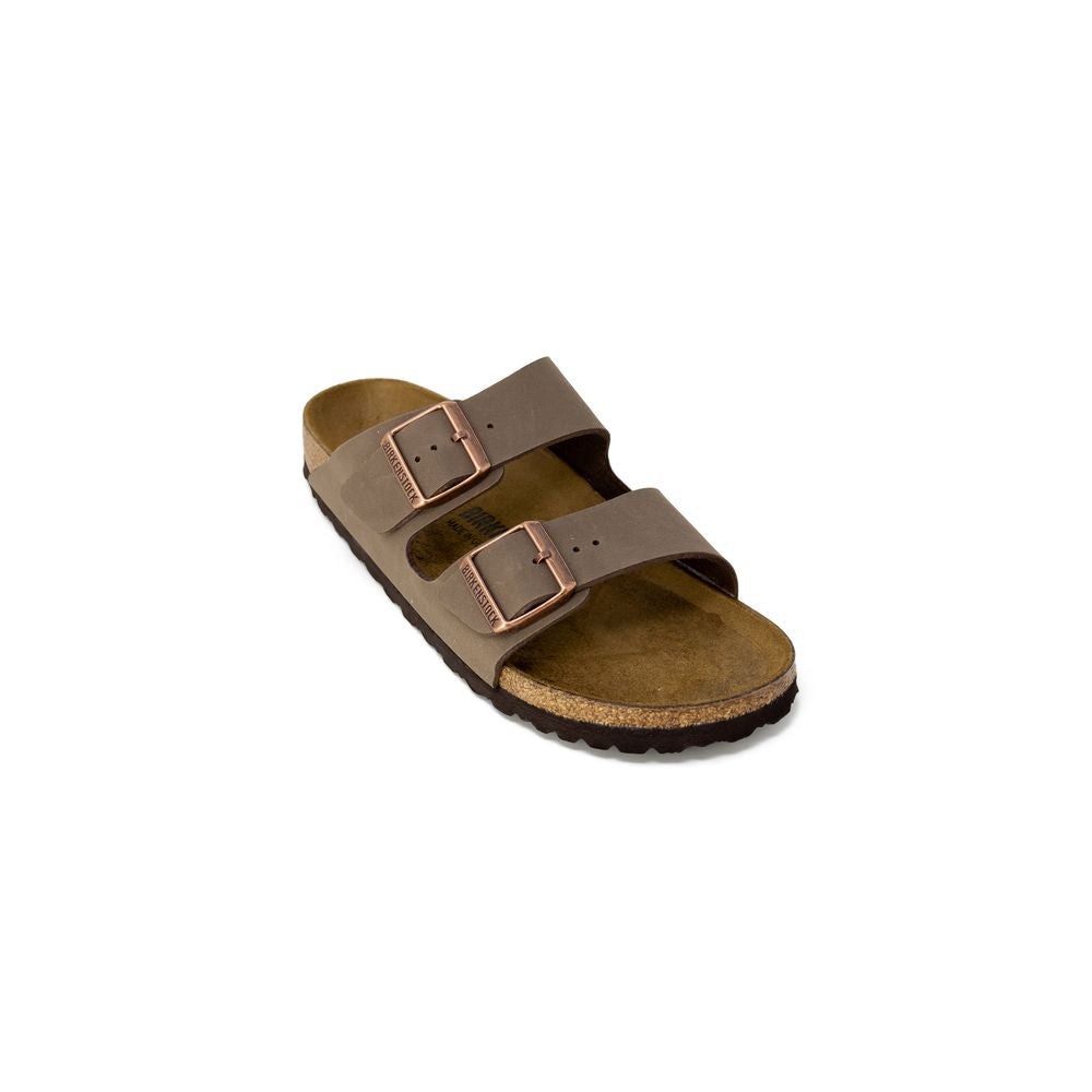 Birkenstock Brown Leather Slippers | Regal Royce