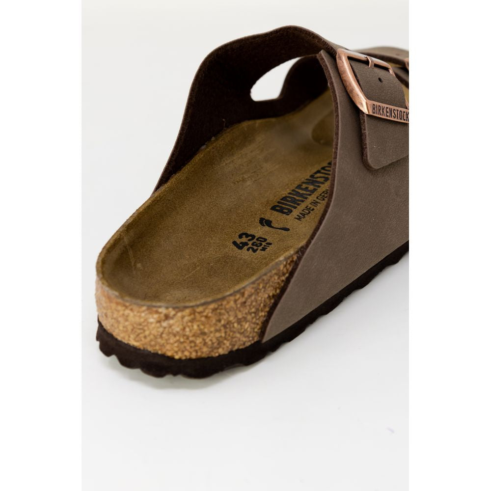 Birkenstock Brown Synthetic Slippers | Regal Royce