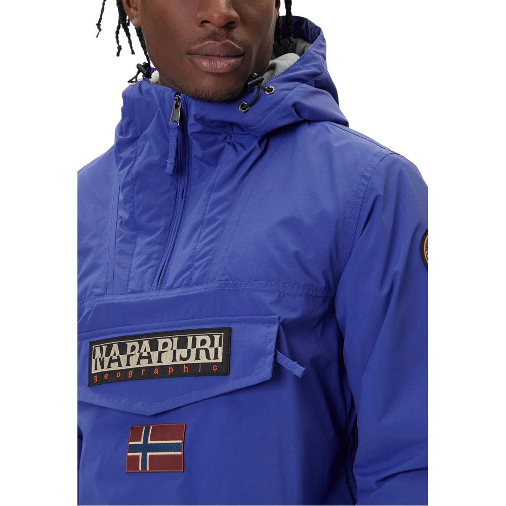Napapijri Blue Polyamide Shell Jacket | Regal Royce