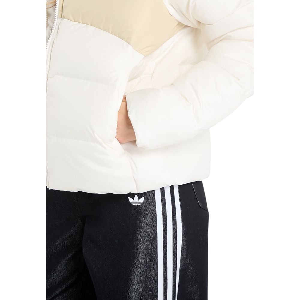 The North Face Cream Polyester Coat | Regal Royce