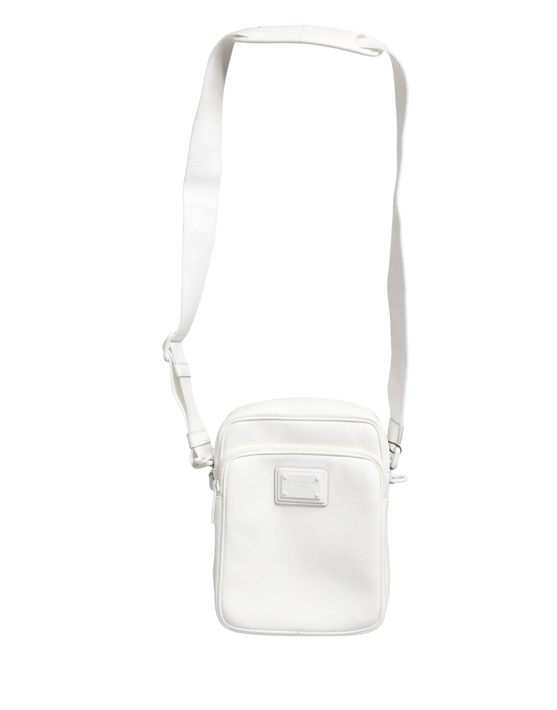 Dolce & Gabbana White Logo Plaque Crossbody Shoulder Borse Men Bag | Regal Royce