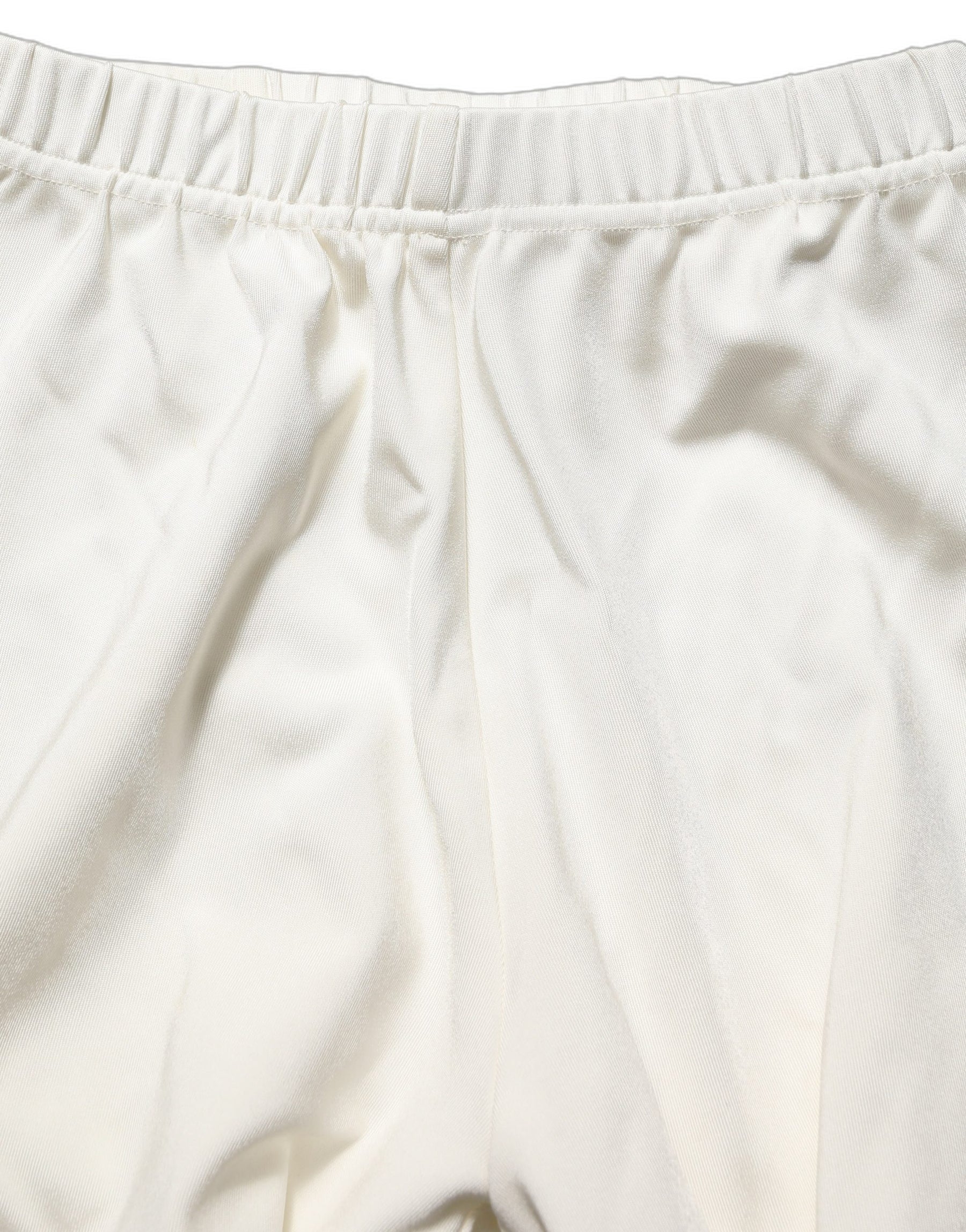 Dolce & Gabbana White High Heels Pumps Jersey Tights Shoes | Regal Royce