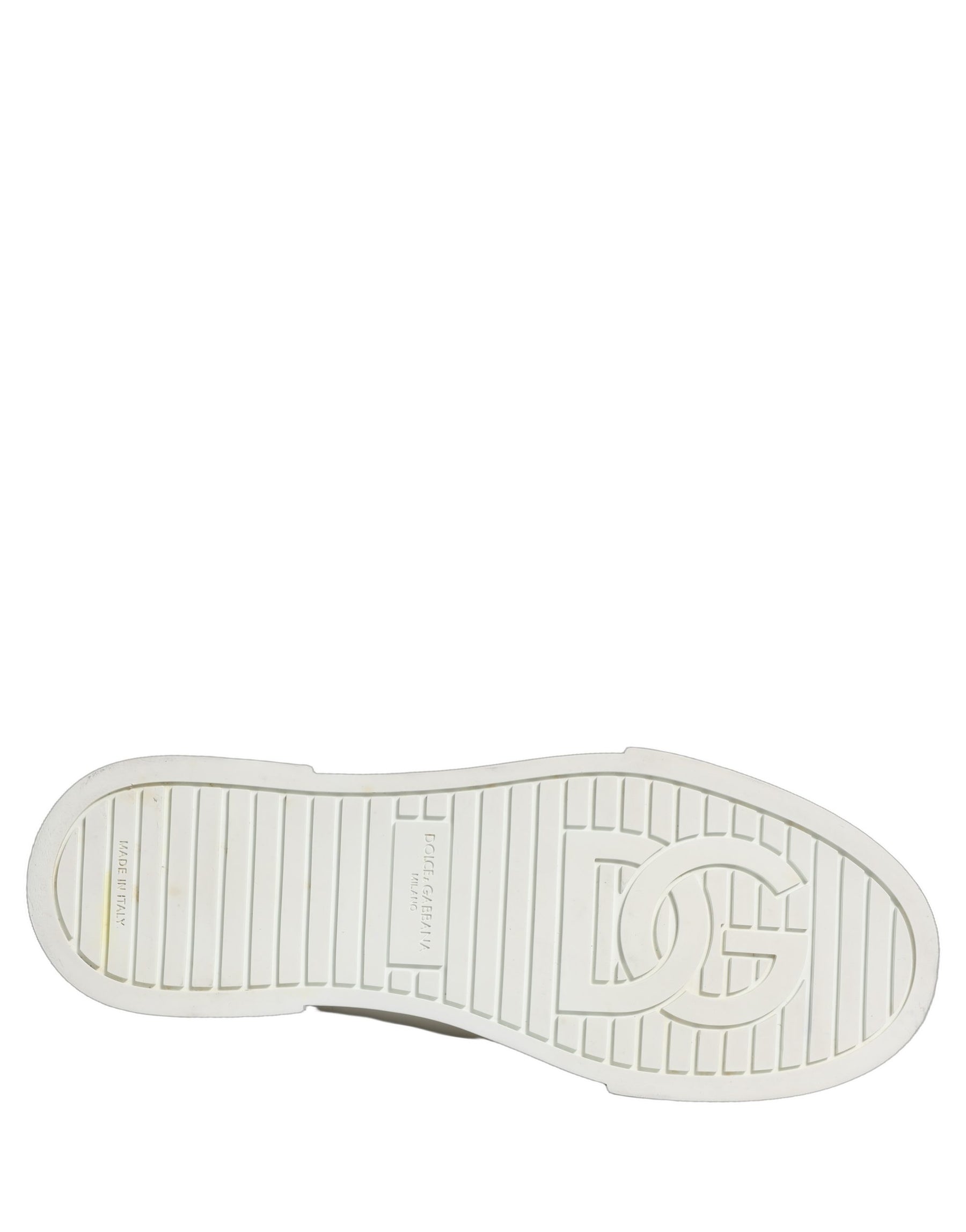 Dolce & Gabbana Blue White Sequin Logo Low Top Sneakers Shoes | Regal Royce