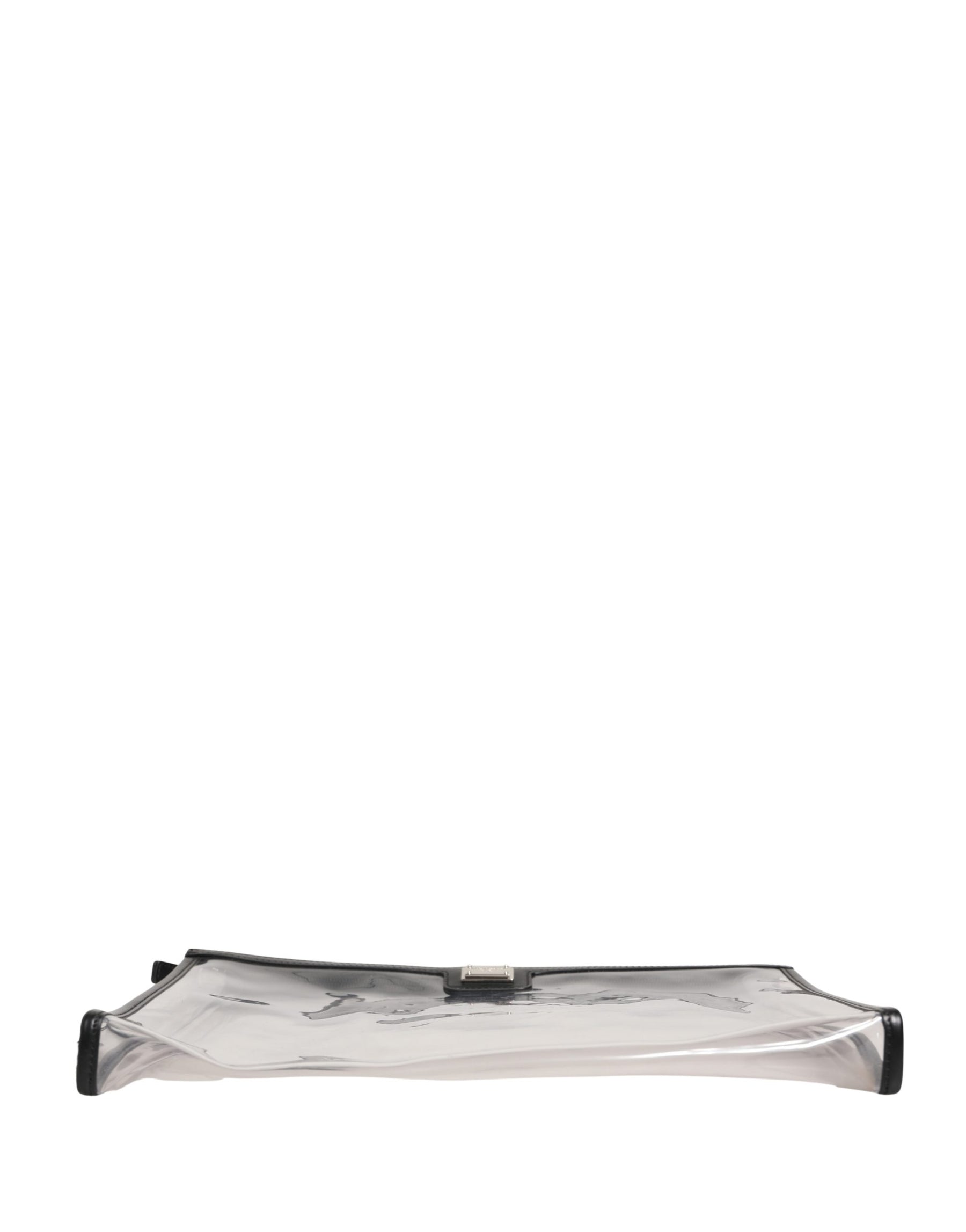 Dolce & Gabbana Transparent PVC Clutch Pouch Purse Branded Logo Plaque Bag | Regal Royce