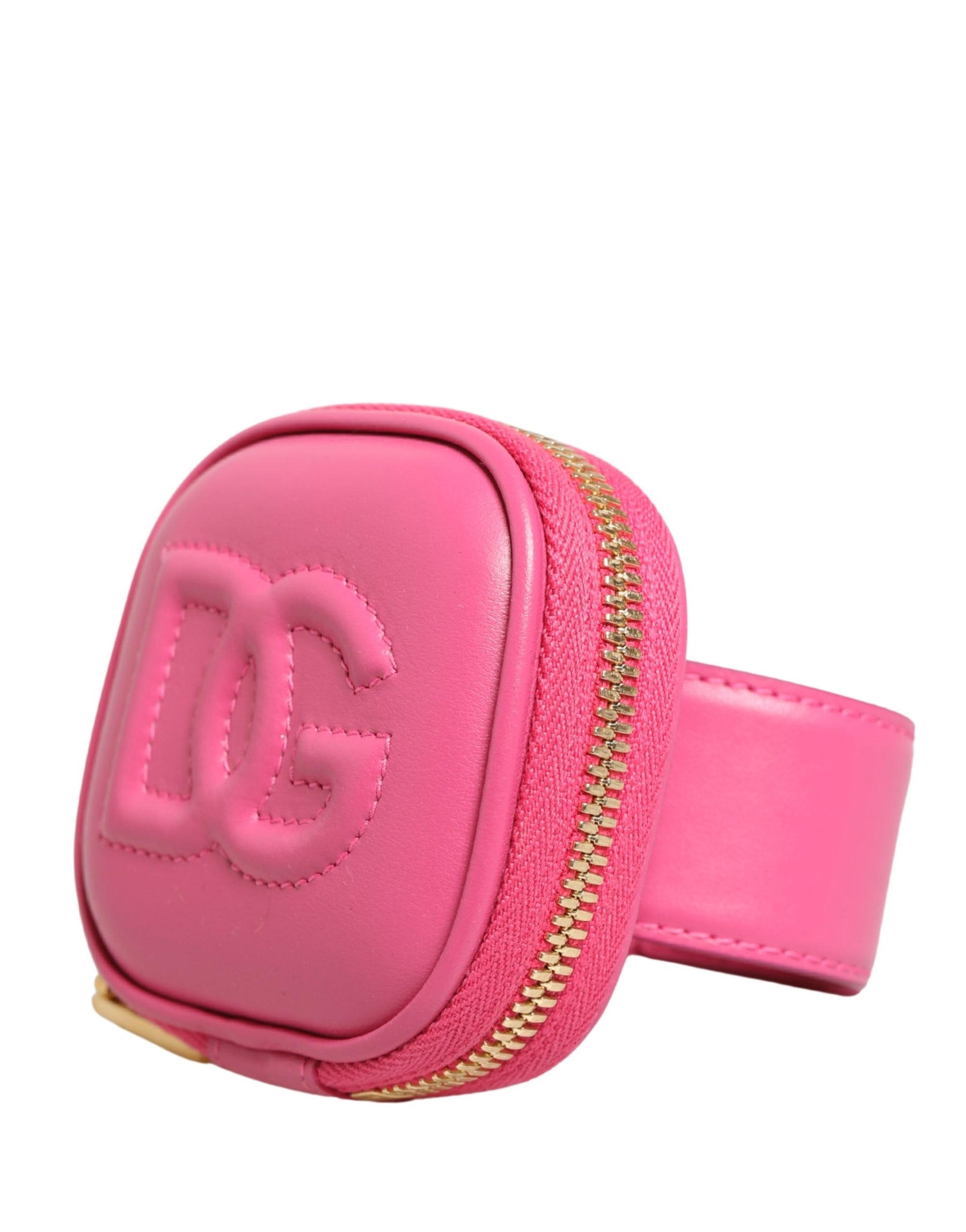 Dolce & Gabbana Pink Calf Leather DG Logo MULTIFUNCTIONAL KIT Borse Bag | Regal Royce