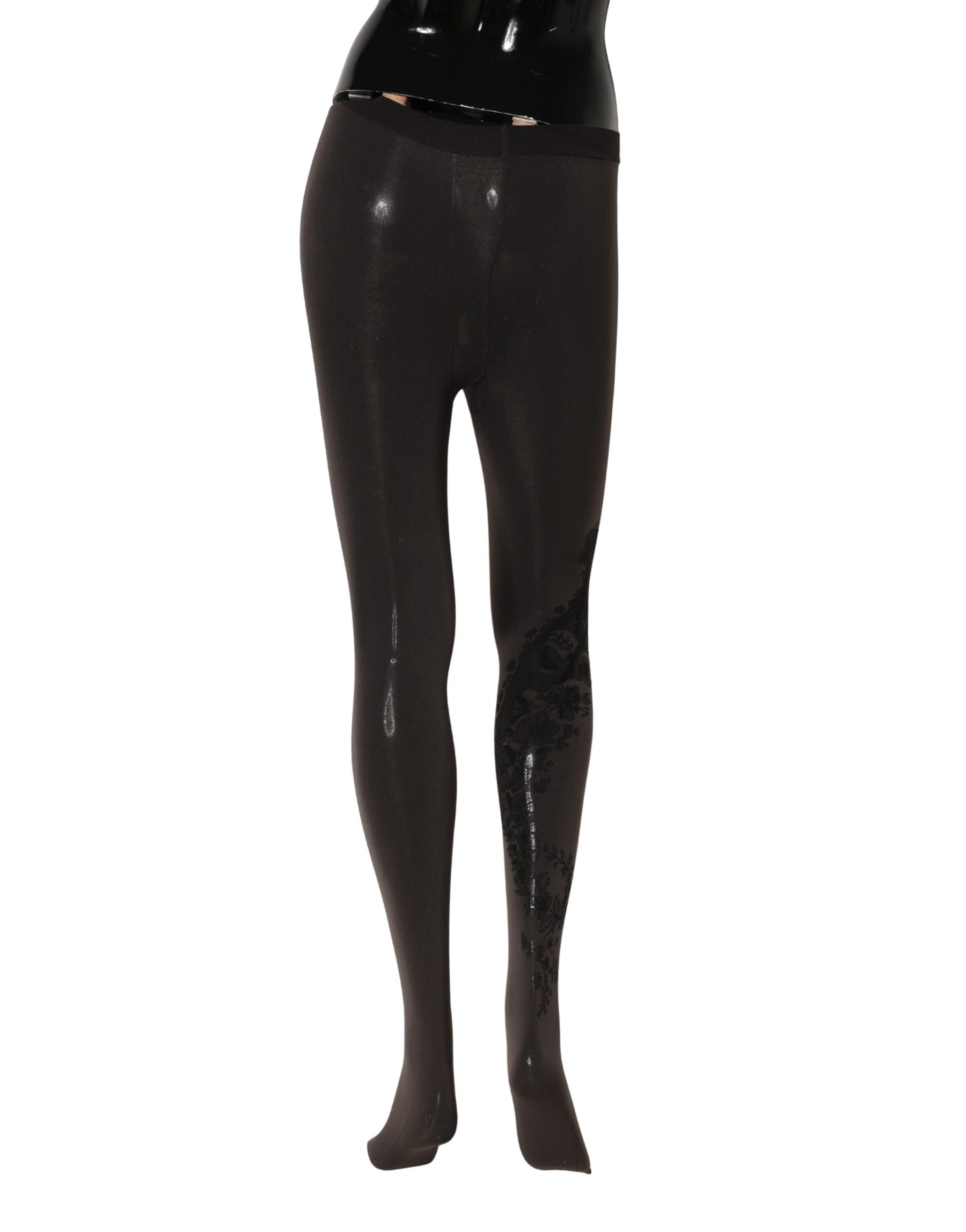 Dolce & Gabbana Black Nylon Tights Stocking Pantyhose Women Socks | Regal Royce