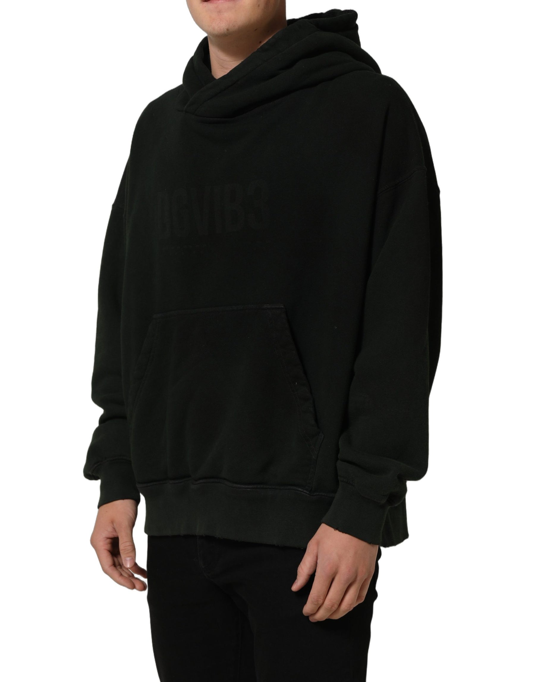 Dolce & Gabbana Black DGVIB3 Hooded Sweatshirt Men Sweater | Regal Royce