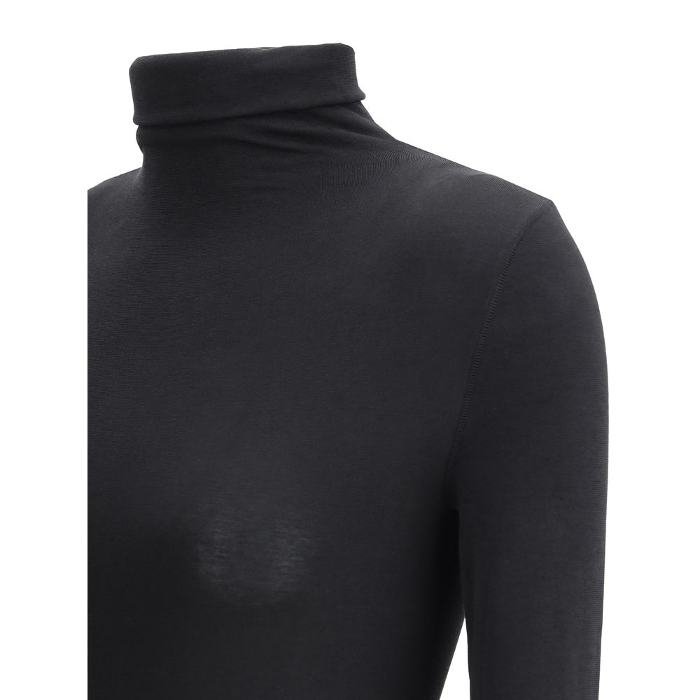 Wolford Black Cotton Bodysuit | Regal Royce
