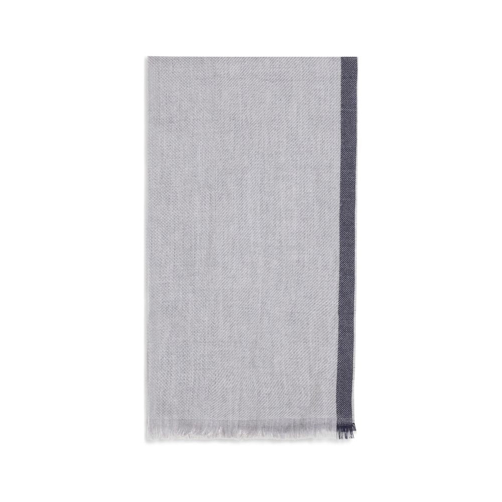 Brunello Cucinelli Gray Cashmere Scarf | Regal Royce