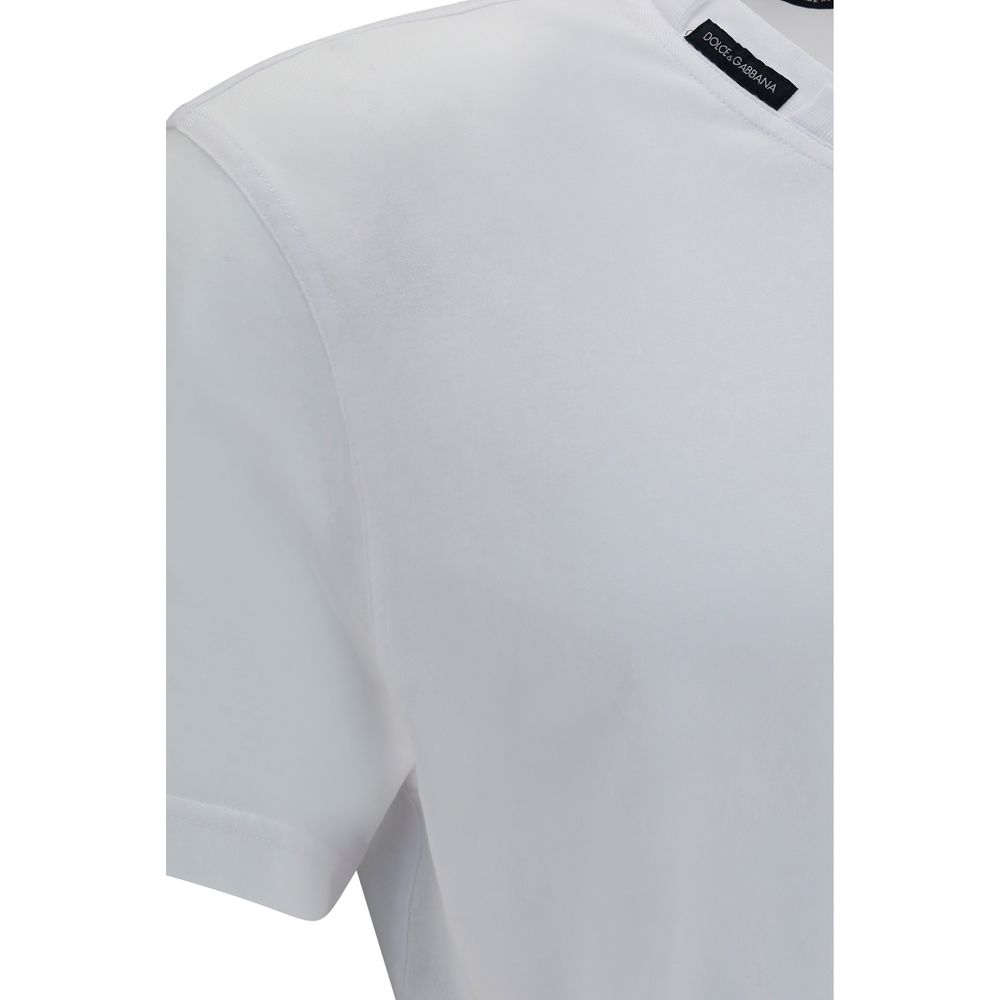 Dolce & Gabbana White Cotton T-Shirt | Regal Royce
