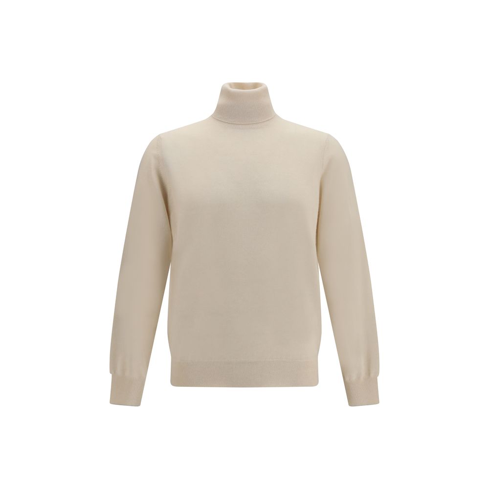 Brunello Cucinelli Beige Cashmere Turtleneck | Regal Royce