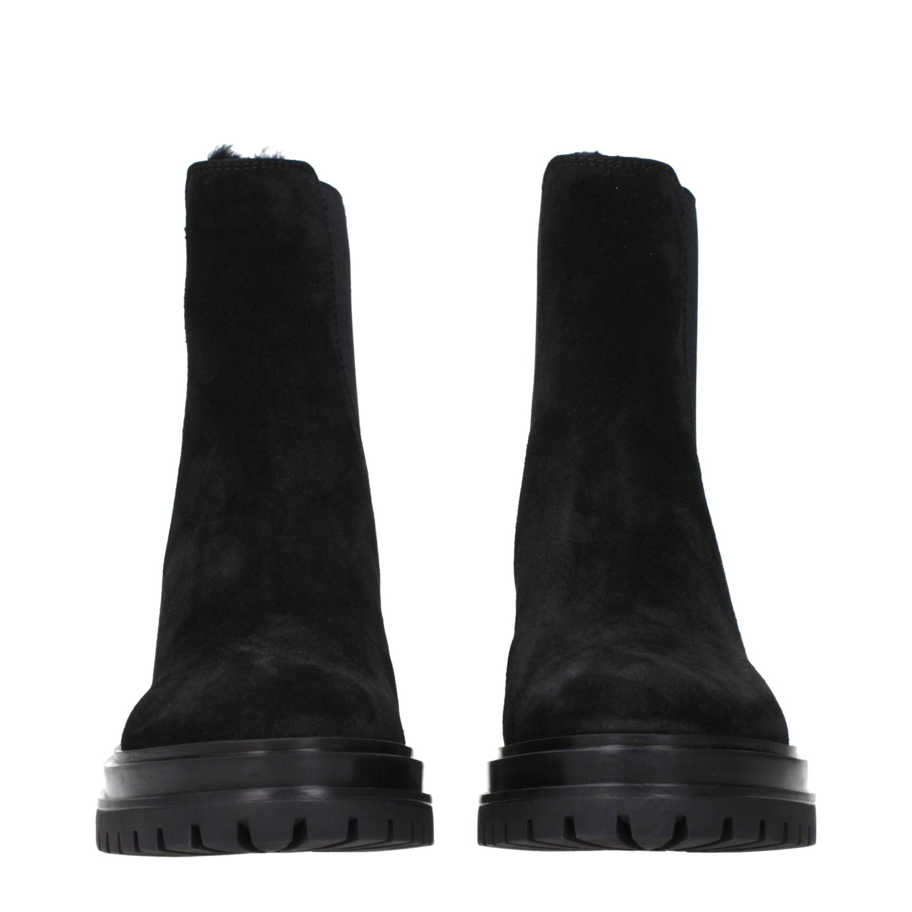 Gianvito Rossi Black Leather Ankle Boots | Regal Royce