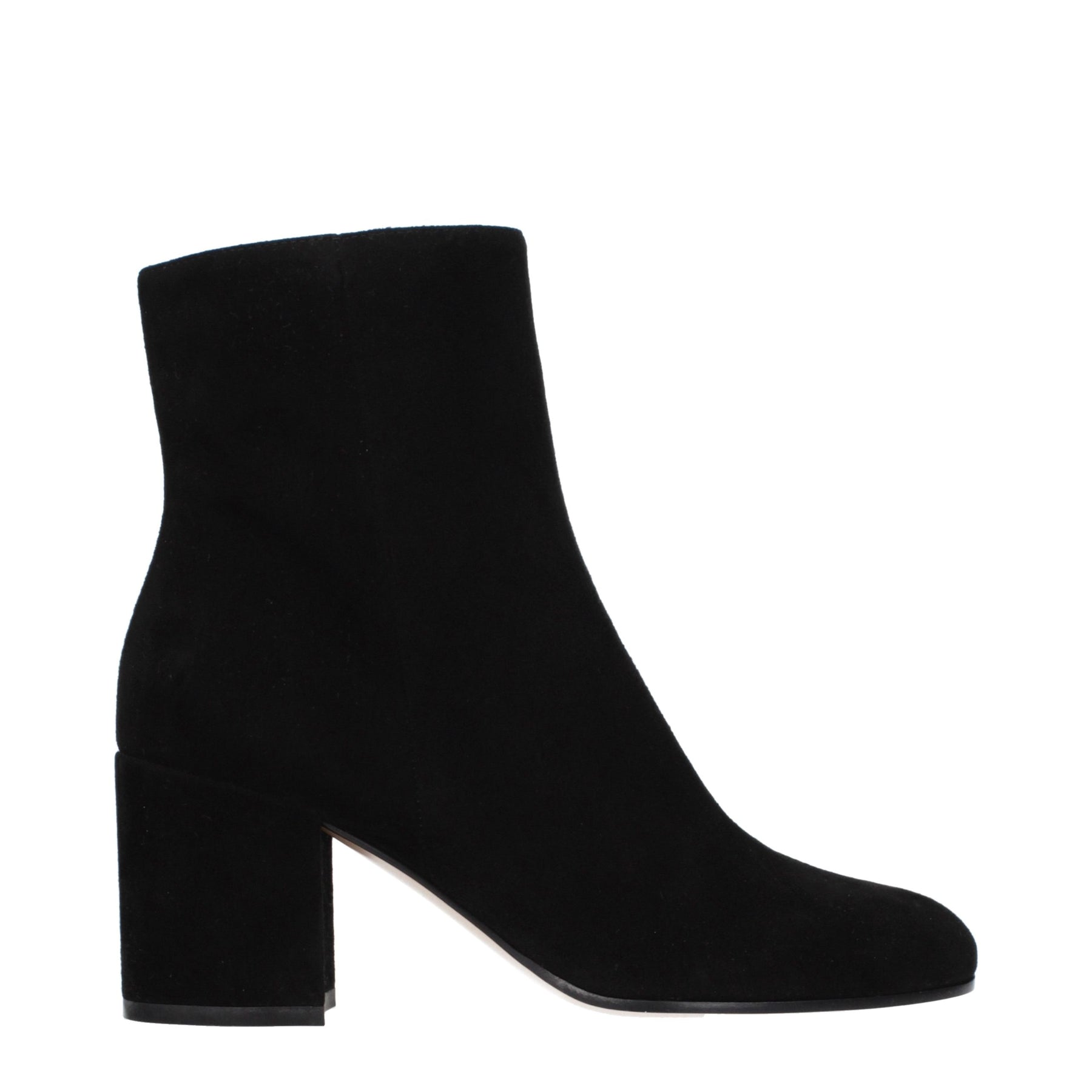Gianvito Rossi Black Leather Ankle Boots | Regal Royce