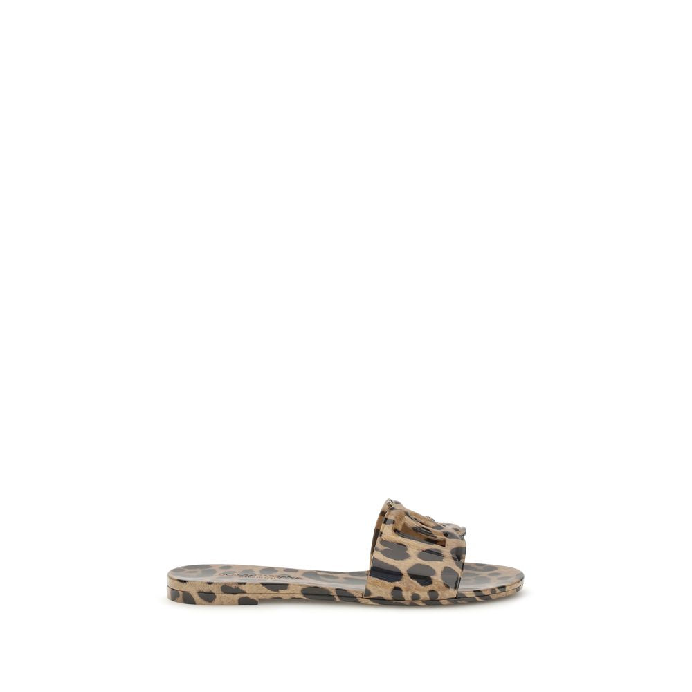 Dolce & Gabbana Multicolor Rubber Flat Sandals | Regal Royce
