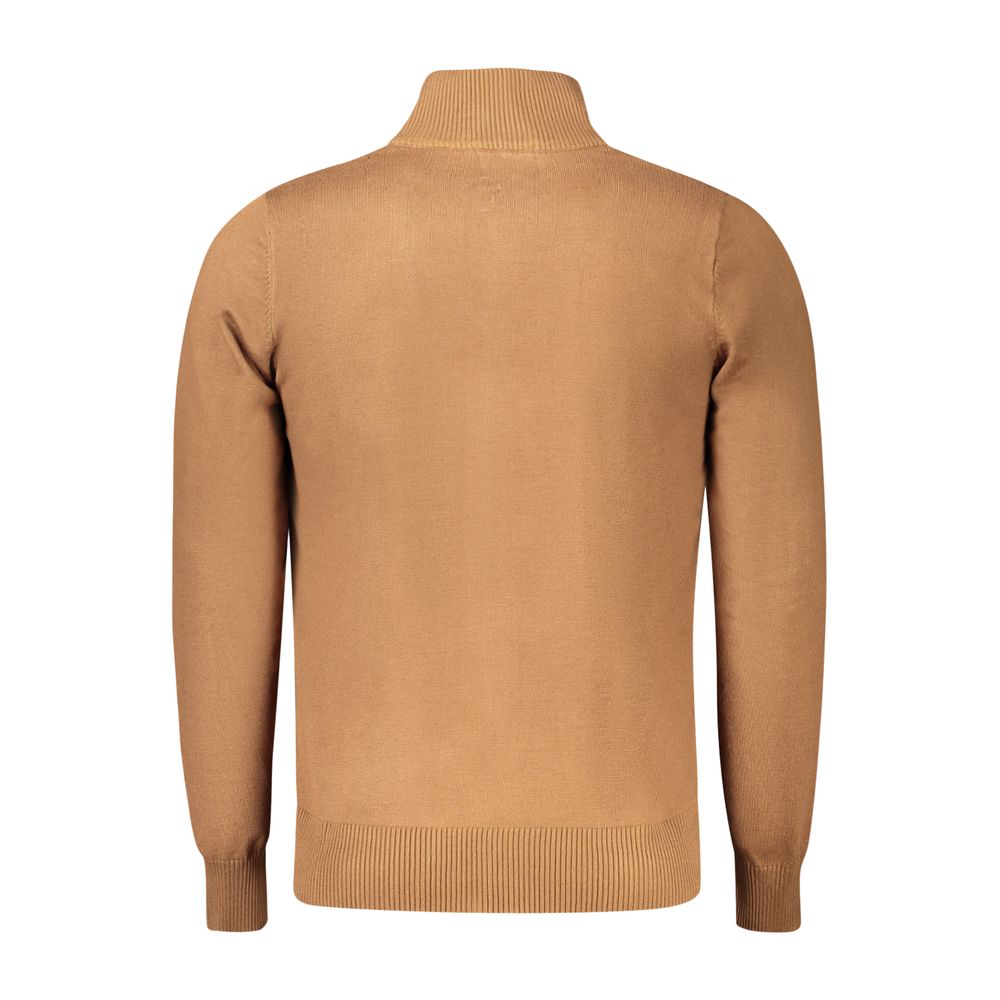 Coveri Moving Brown Viscose Men Cardigan | Regal Royce