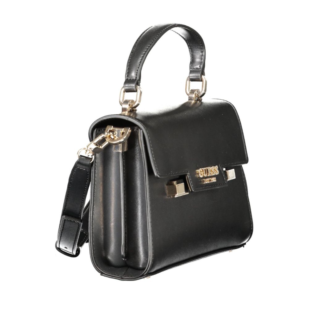 Guess Jeans Black Polyethylene Women Handbag | Regal Royce