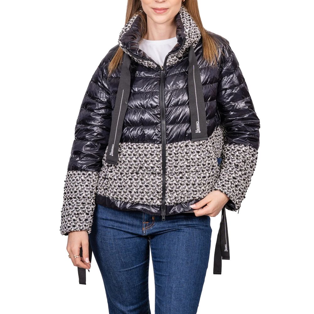 Herno Black Polyamide Full-Length Jacket | Regal Royce