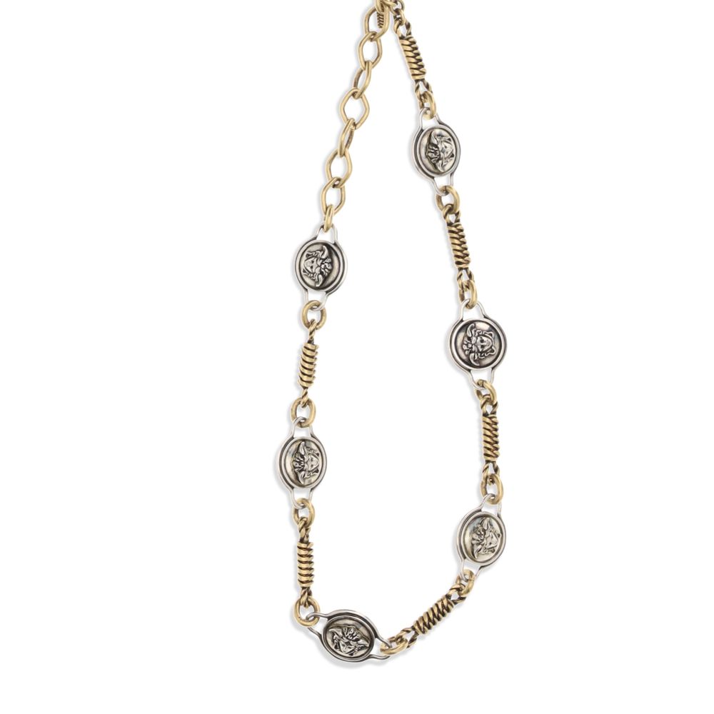 Versace Silver Brass Necklace | Regal Royce