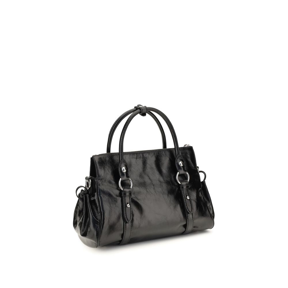 Miu Miu Black Calf Leather Bos Taurus Handbag | Regal Royce