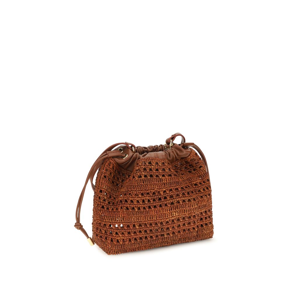 Chloé Brown Raffia Shoulder Bag | Regal Royce
