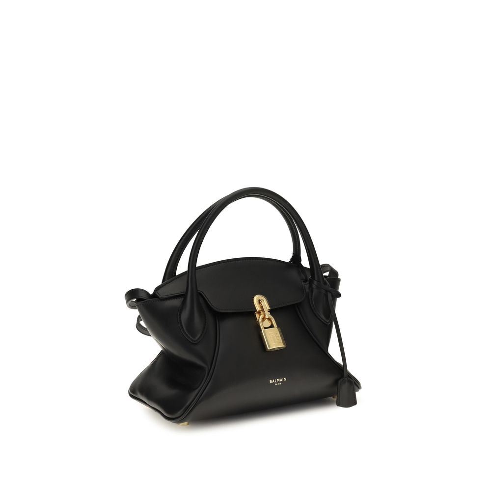 Balmain Black Calf Leather Bos Taurus Shoulder Bag | Regal Royce